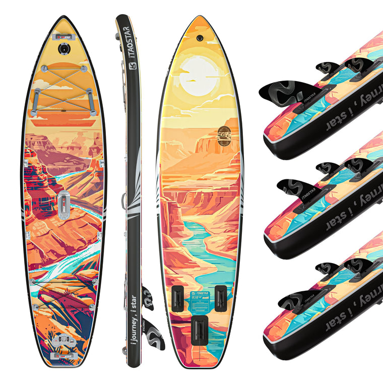 iTAOSTAR Novelty inflatable paddle board with colourful canyon artwork