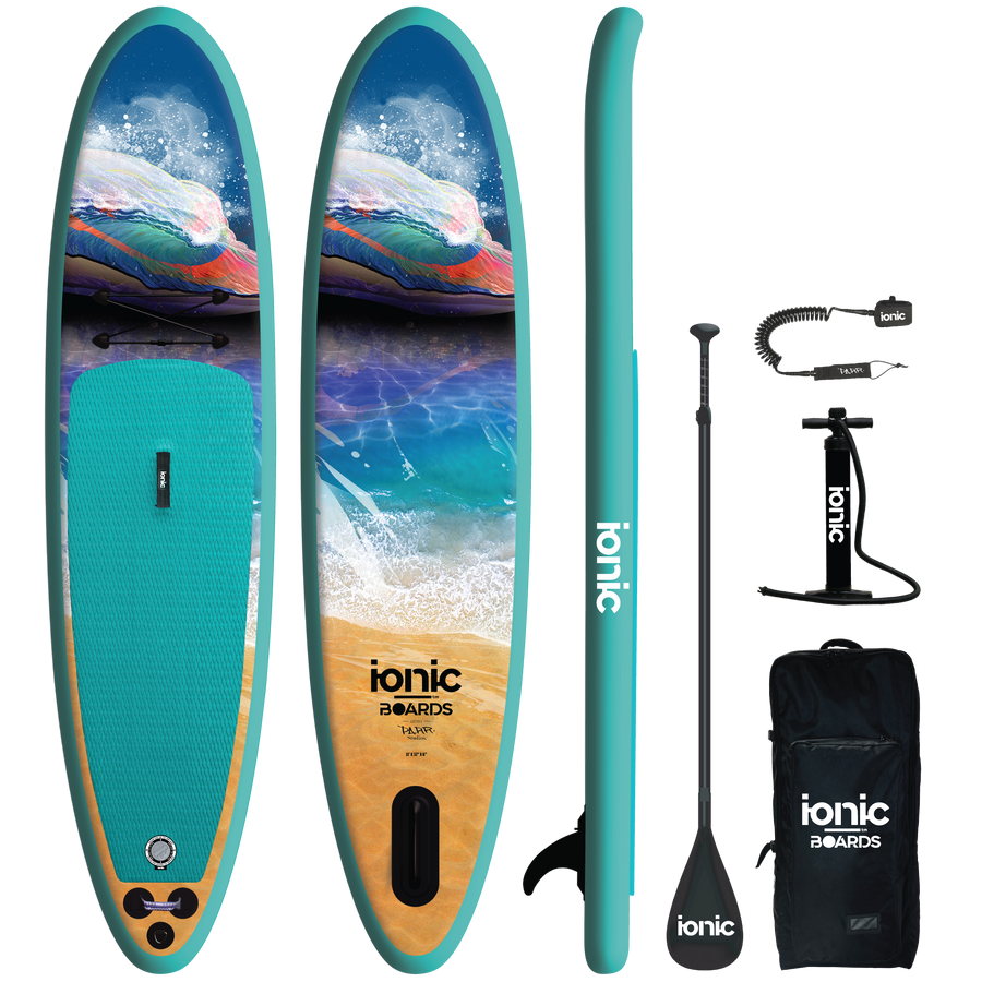 Ionic Board Co All Water Teal Wave inflatable paddle board package