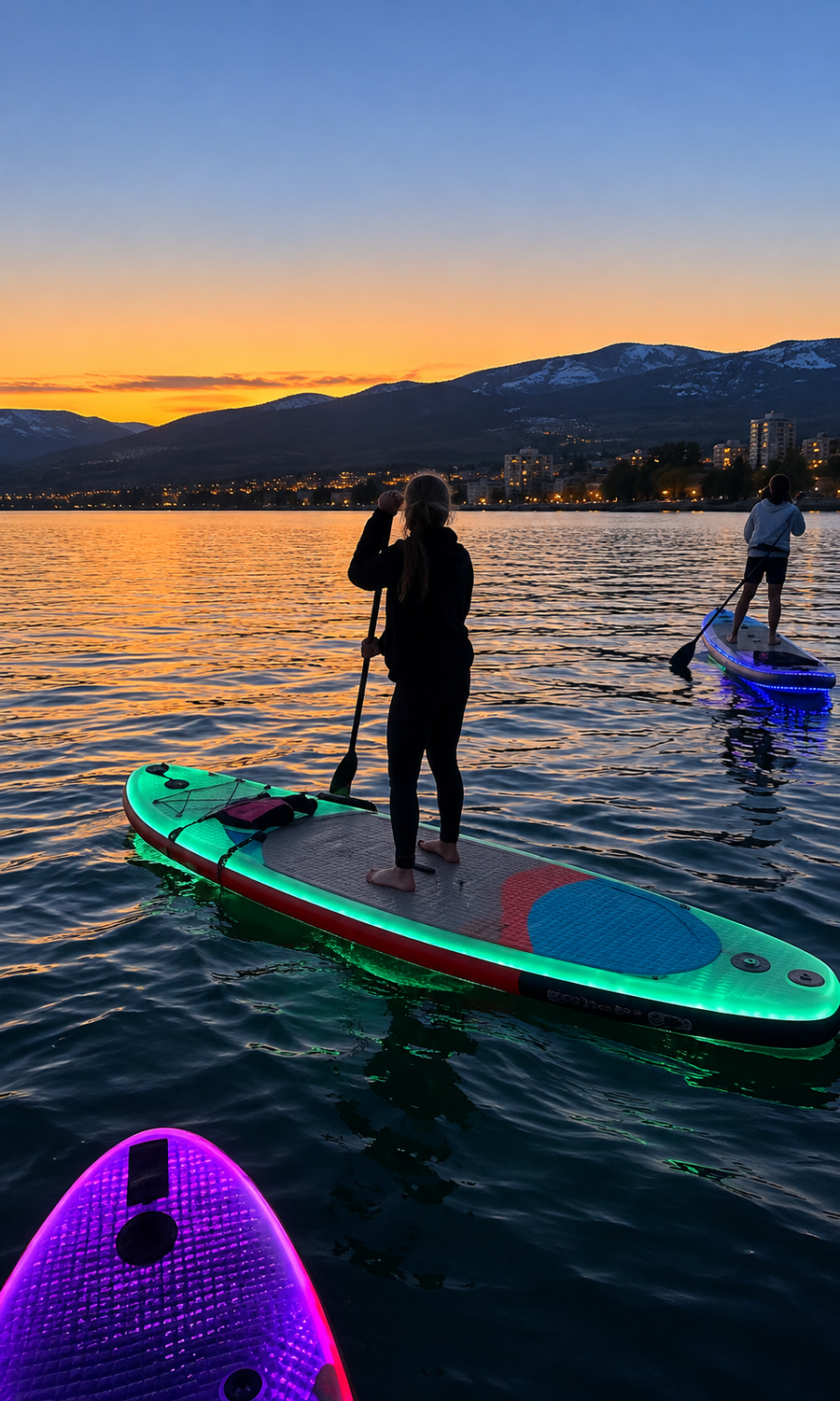 LED Glow Paddle Board Experience