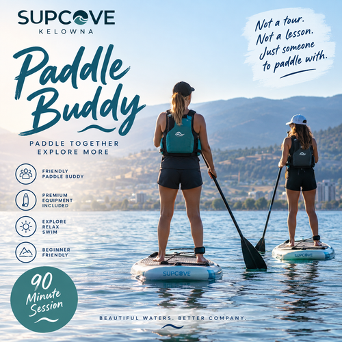 SUPCove inflatable paddle board for Kelowna, BC and Okanagan Lake