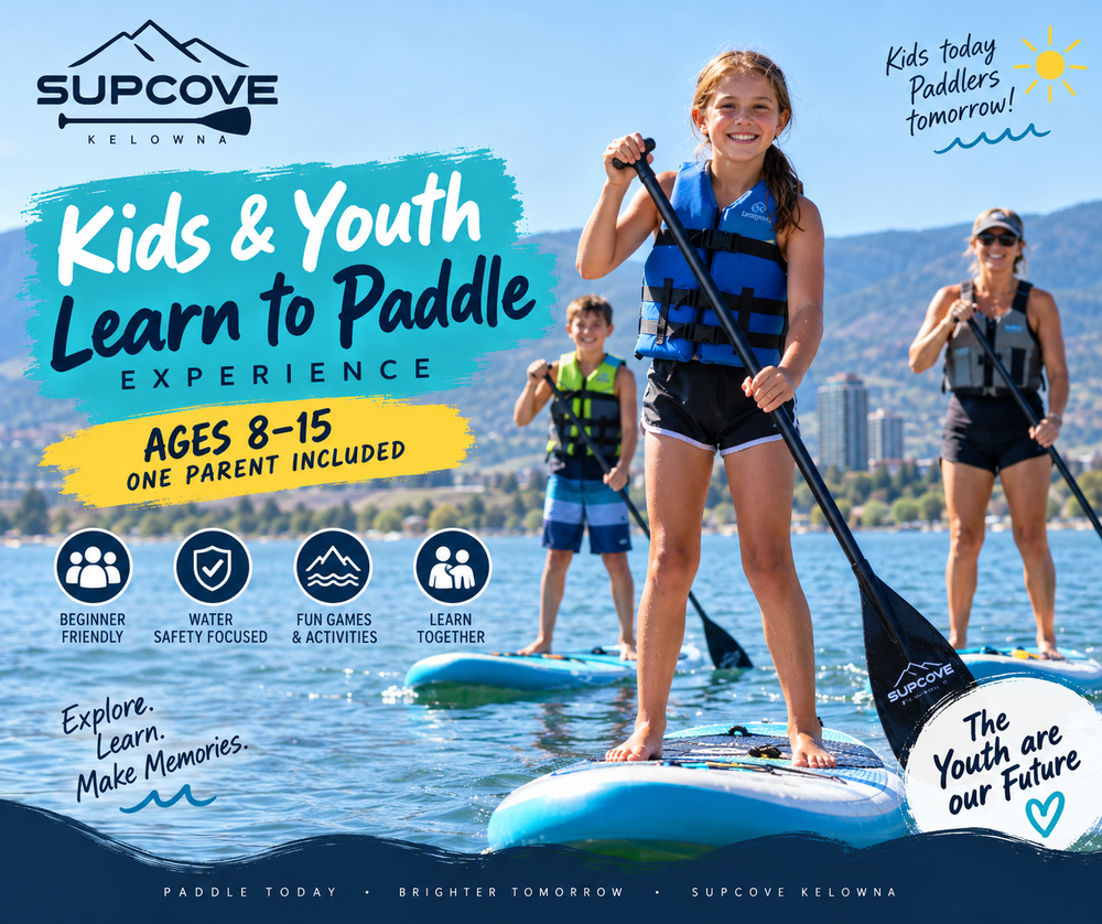 SUPCove inflatable paddle board for Kelowna, BC and Okanagan Lake