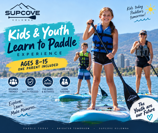 SUPCove inflatable paddle board for Kelowna, BC and Okanagan Lake