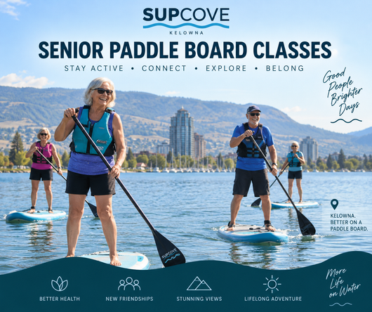 SUPCove inflatable paddle board for Kelowna, BC and Okanagan Lake