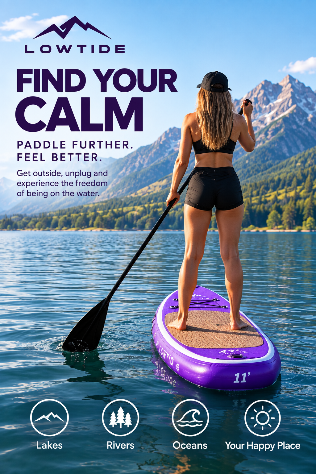 SUPCove inflatable paddle board for Kelowna, BC and Okanagan Lake