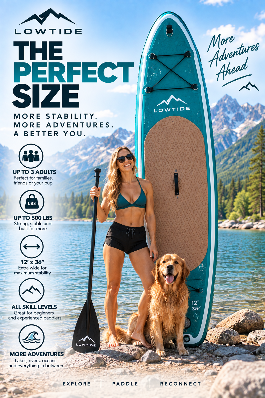 SUPCove inflatable paddle board for Kelowna, BC and Okanagan Lake