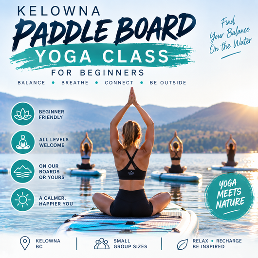 SUPCove inflatable paddle board for Kelowna, BC and Okanagan Lake