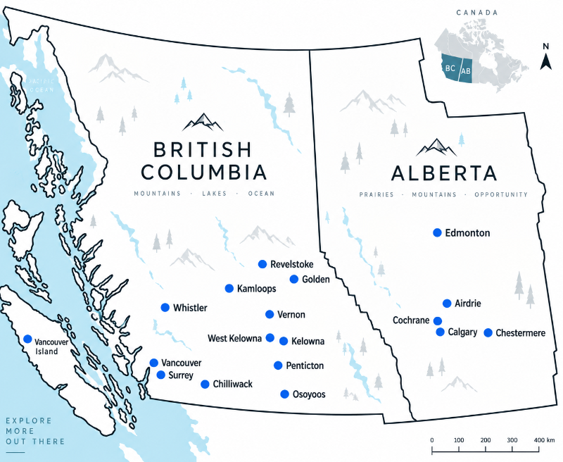 Delivery area map