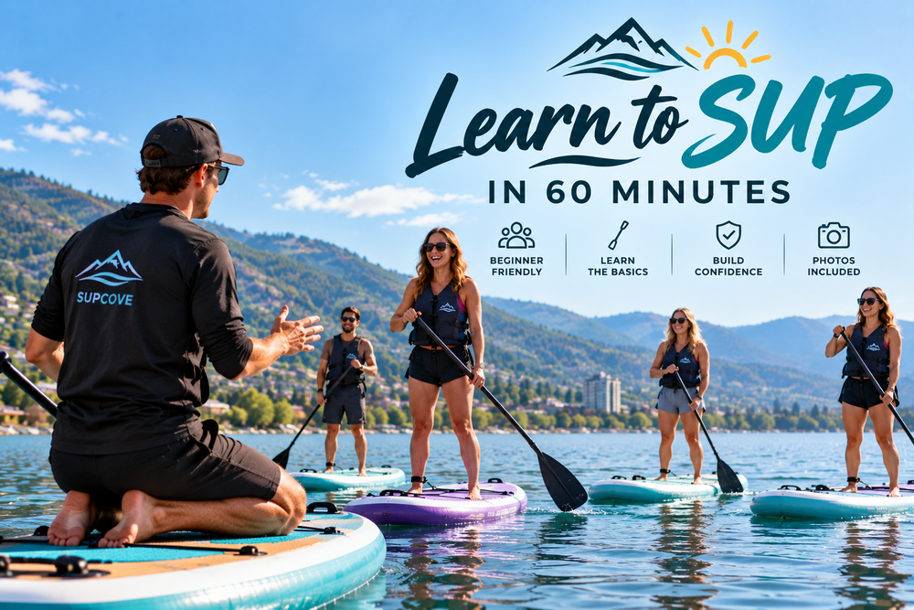 SUPCove inflatable paddle board for Kelowna, BC and Okanagan Lake