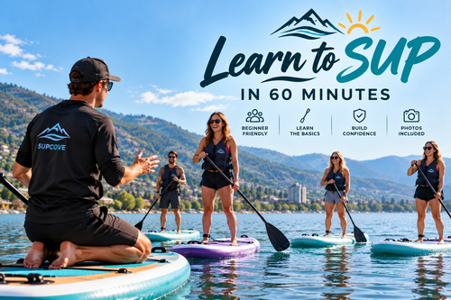 SUPCove inflatable paddle board for Kelowna, BC and Okanagan Lake
