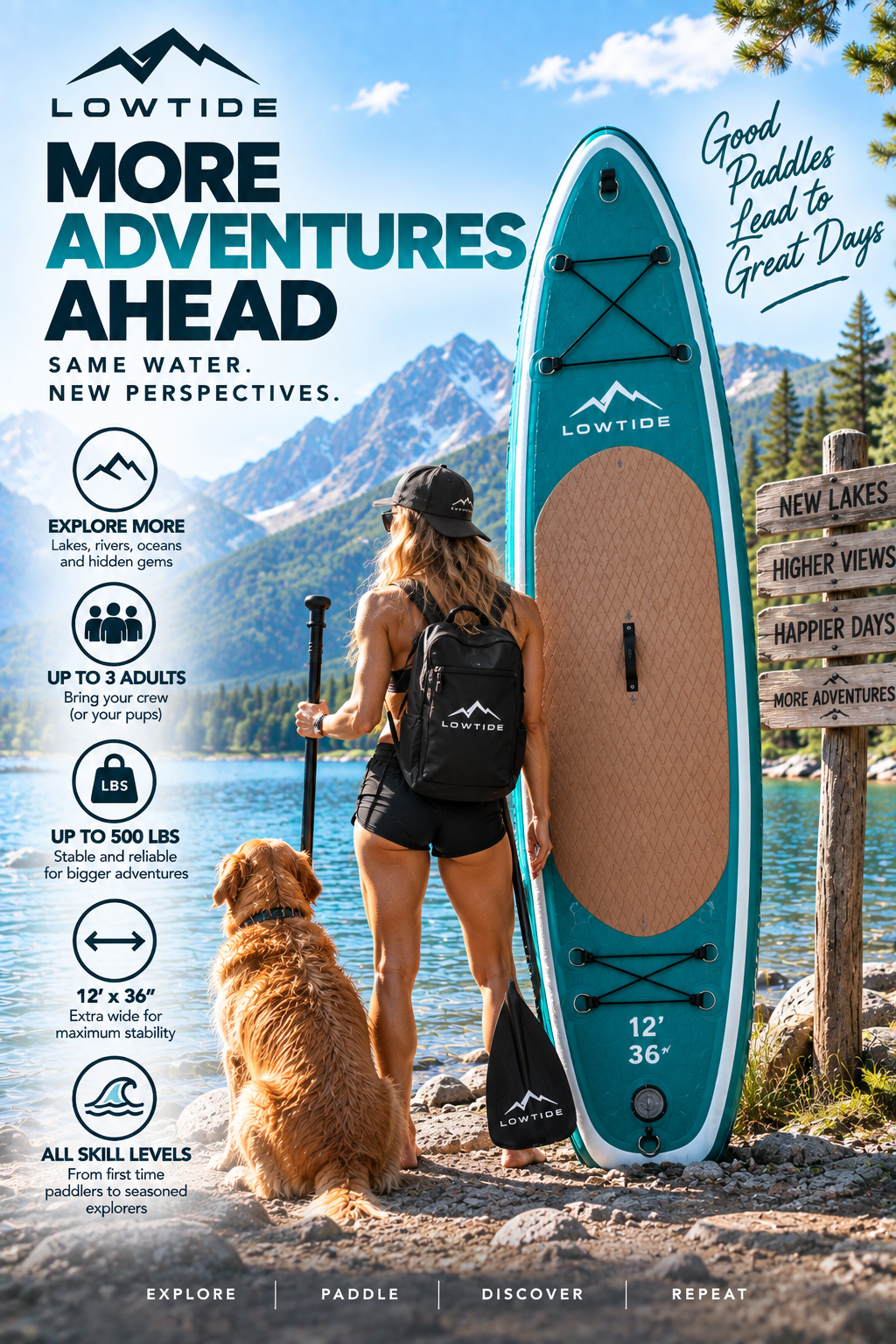 SUPCove inflatable paddle board for Kelowna, BC and Okanagan Lake