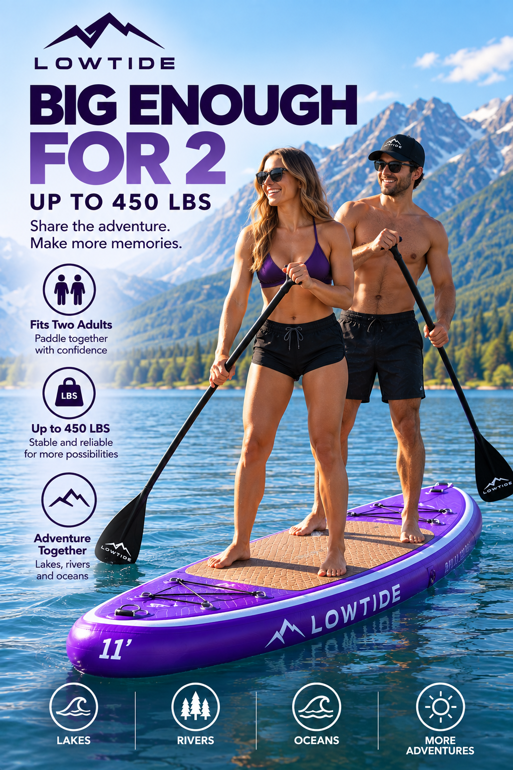 SUPCove inflatable paddle board for Kelowna, BC and Okanagan Lake