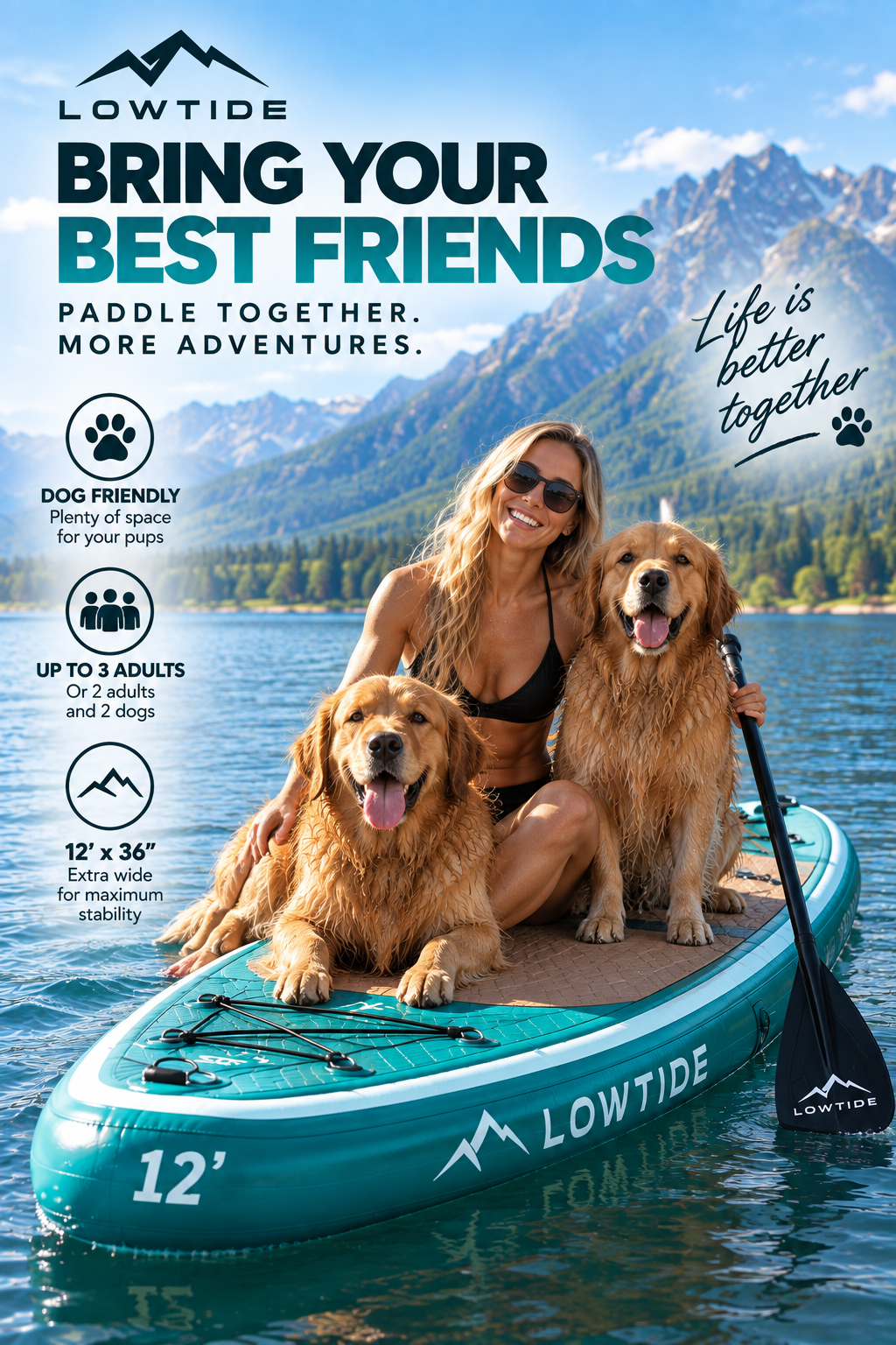 SUPCove inflatable paddle board for Kelowna, BC and Okanagan Lake